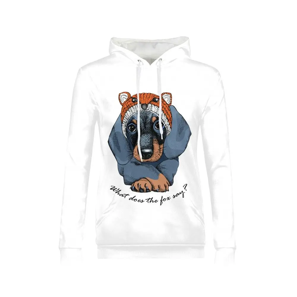 Sausage Dog Dackel Teckel дизайн 3D печатных женщин Уличная толстовки с капюшоном Harajuku Sweatwear