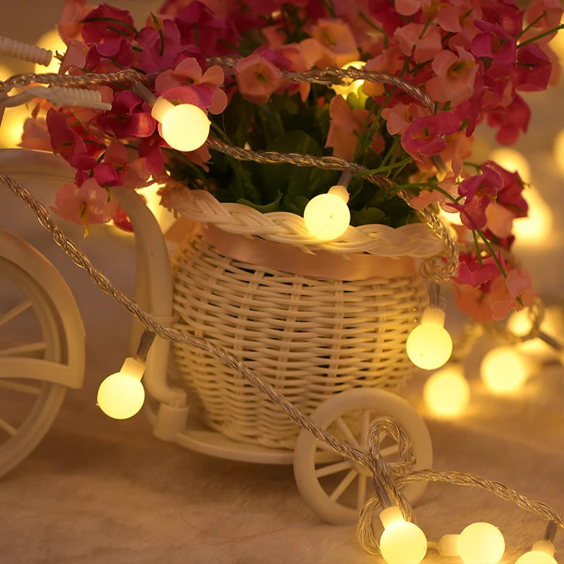 

Christmas led string Ballons Party Lights Fashion Cheap Ornament Tree Ball fairy led sting lights in party DIY decorationI