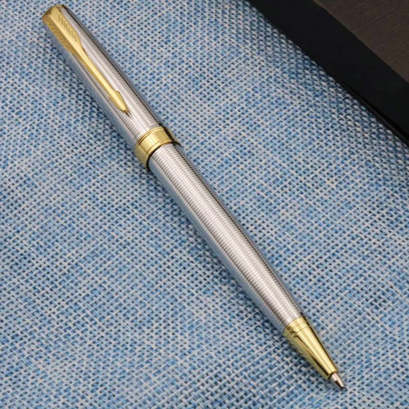 Студенческая ручка Золотая стрелка клип линия Золотой nsteel плавность пишущая шариковая ручка