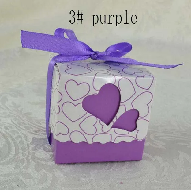 Праздничные поставки цветные конфеты в форме сердца Подарочная коробка из