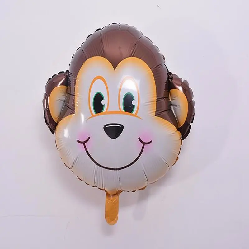 Balloon 1pcs 24 шт./лот сафари Джунгли животных украшения для капкейков украшение для именинного торта вечерние украшения детский душ его мальчик аксессуары для девушки - Цвет: Balloon 1pcs