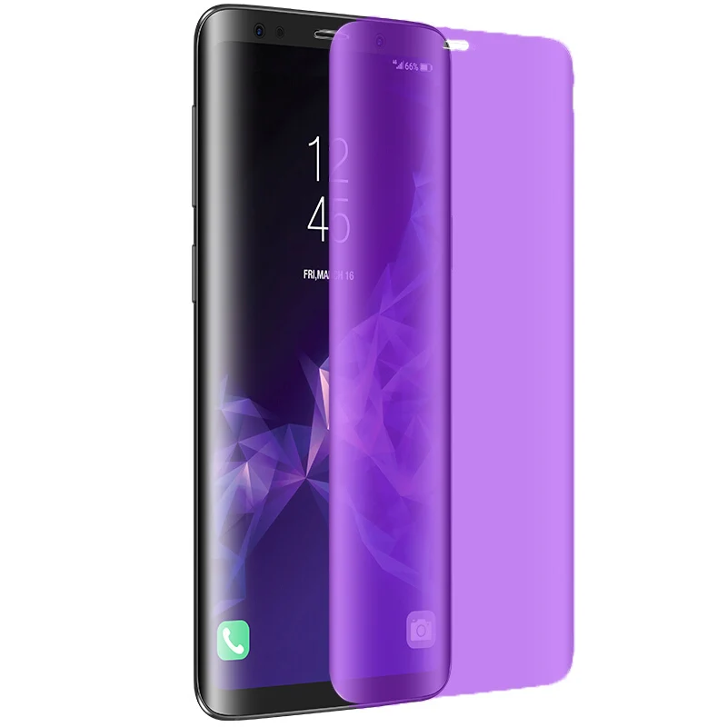 3D полная защита от синего излучения закаленное стекло для Samsung Galaxy S9 S8 Plus Защитное