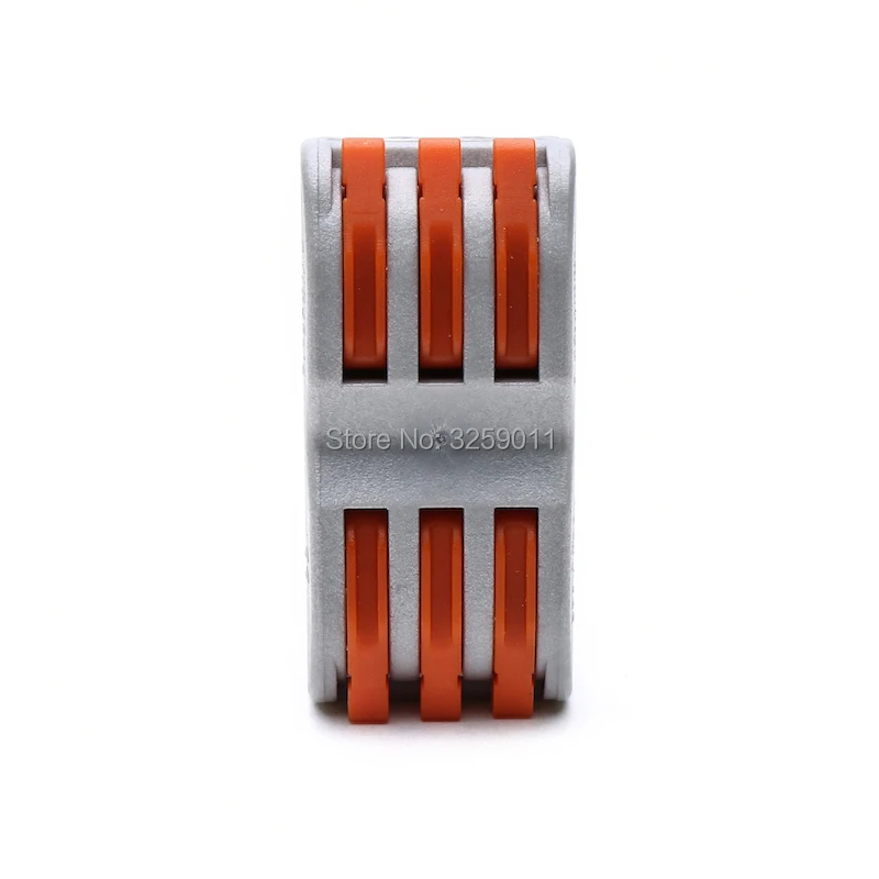 100 шт. SPL-3 PCT-213 222-413 толкатель разъем 6 Pin Универсальный компактный клеммы блок