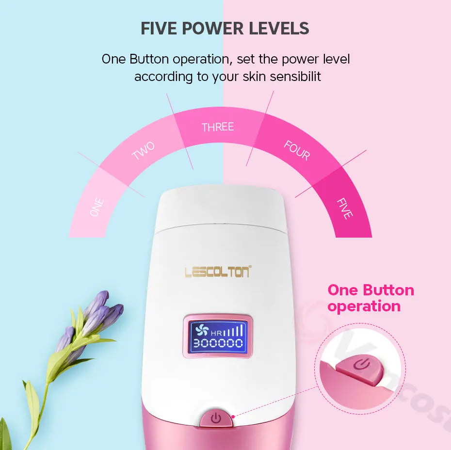 Lescolton 4в1 IPL лазерная эпиляция 1300000 импульсов Эпилятор с ЖК-дисплеем машинка для постоянного бикини триммер электрический depilador