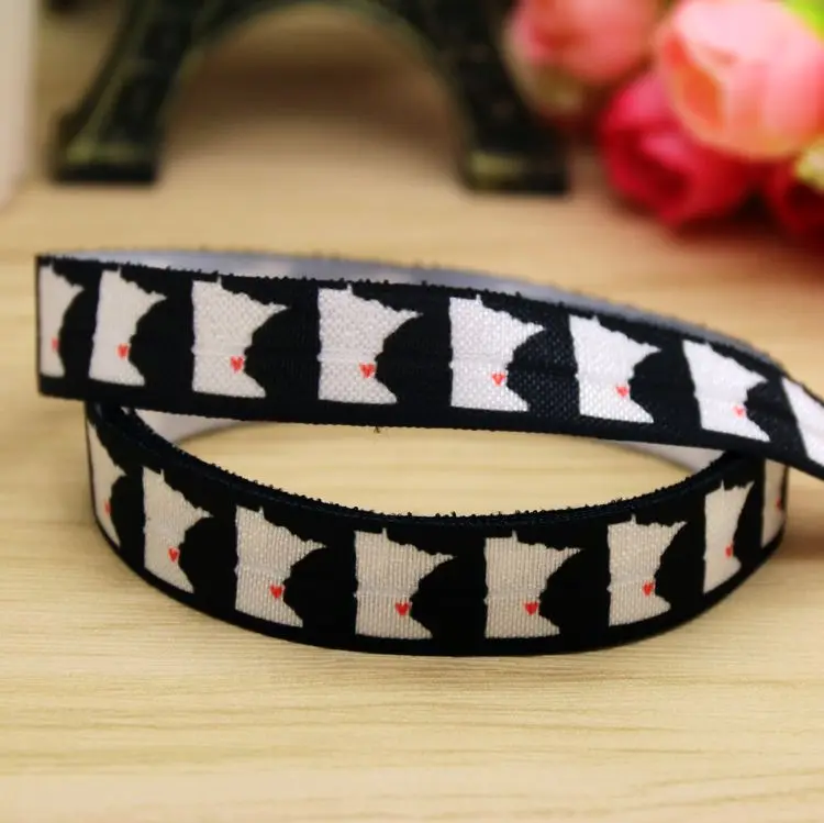 5/8 ''Бесплатная доставка складная эластичная повязка на голову с принтом