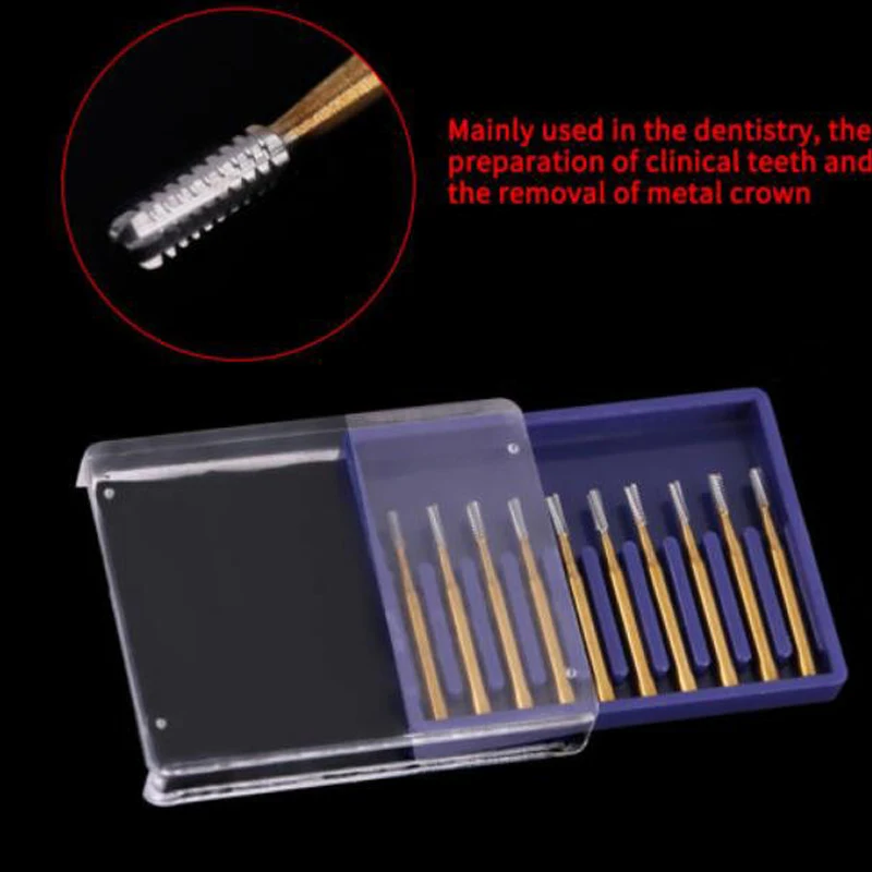 5 шт./компл. высокоскоростные зубные короны из вольфрамовой стали Набор насадок