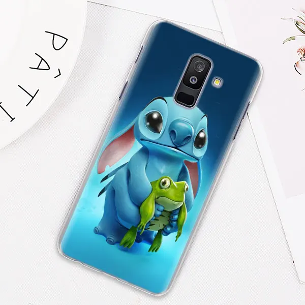 09 Милый чехол для телефона Lilo Stitch s для samsung Galaxy J4 J6 Plus J8 A40 A50 A60 A70 A80 жесткий чехол из поликарбоната - Цвет: 09