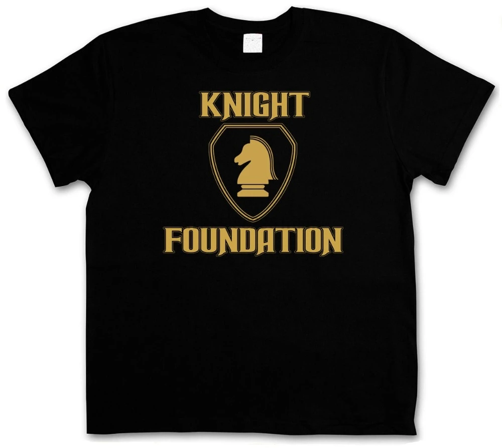 Новейшая забавная футболка с логотипом BLACK KNIGHT FOUNDATION-Rider K.I.T.T. S M L XL XXL XXXL Футболка в