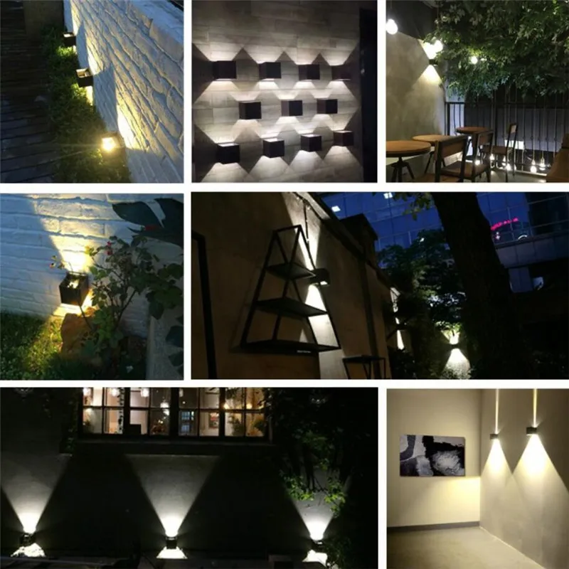 Затемнения 6 Вт светодиодный настенный светильник открытый регулируемый угол