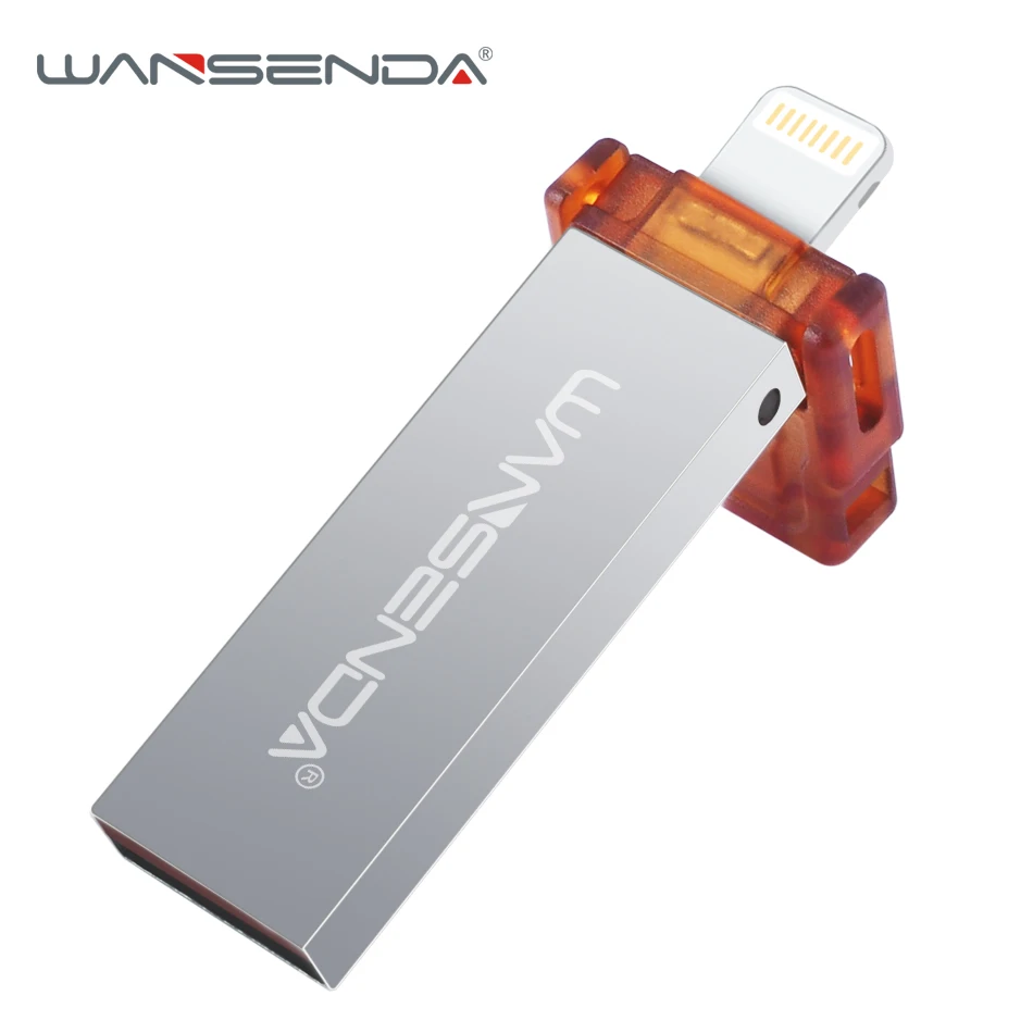 WANSENDA i100 USB флеш накопитель для iPhone/iPad/iPod OTG 2 0 16 ГБ 32 флешка 64 Гб 128 Флешка iOS|flash drive|usb