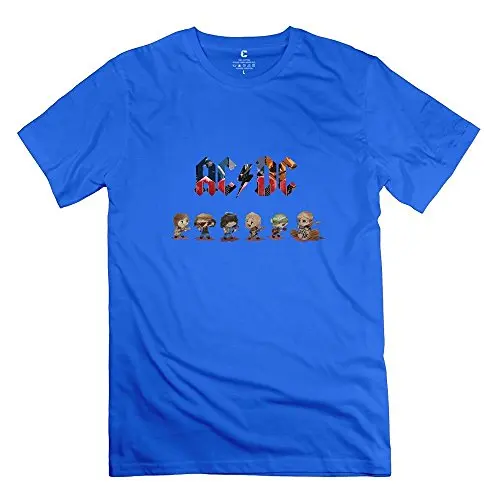 Футболка Продажа Acdc Логотип Ремешок Уникальный Прохладный О-Образным Вырезом С