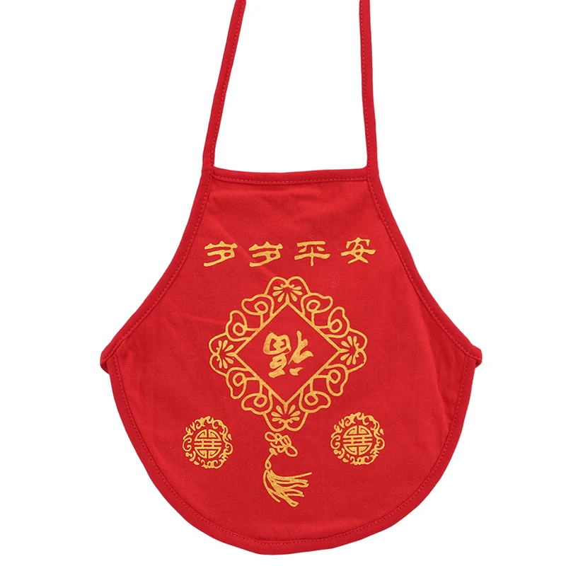 1 шт. Китайский классический красный фартук большие ярды подходит для
