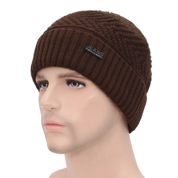 coffee hat AETRUE брендовая зимняя Шапки для Для мужчин Для женщин зимняя шапочки Для мужчин шарф вязанные шапки кепки мужская маска капор Теплый Шеи Шапка-бини - Цвет: coffee hat