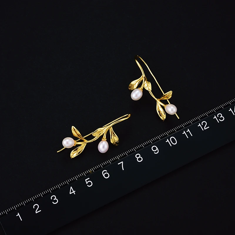 Lotus Fun Real 925 пробы серебро натуральный жемчуг ювелирные украшения водослива из