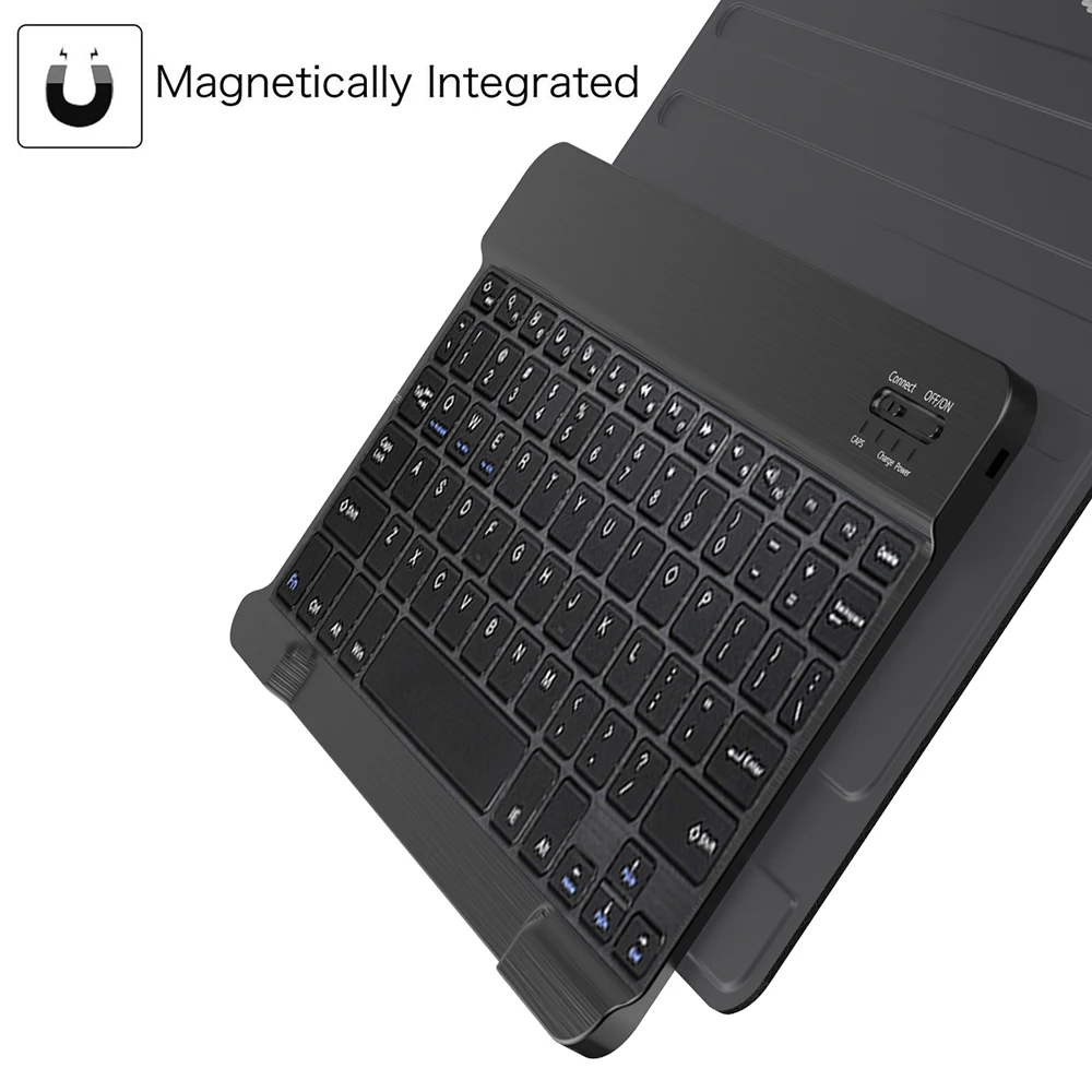 Чехол для планшета с Bluetooth клавиатурой для samsung Galaxy Tab A 10,1 SM-T510 SM-T515 T510 T515 RU/FR/испанская клавиатура чехол для планшета