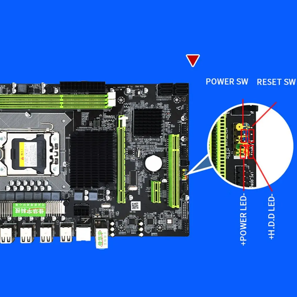 X58 Pro Материнская плата для X5675 X5680 X5690 USB3.0 Оперативная память DDR3 2 каналов max 2*16 gb Оперативная память