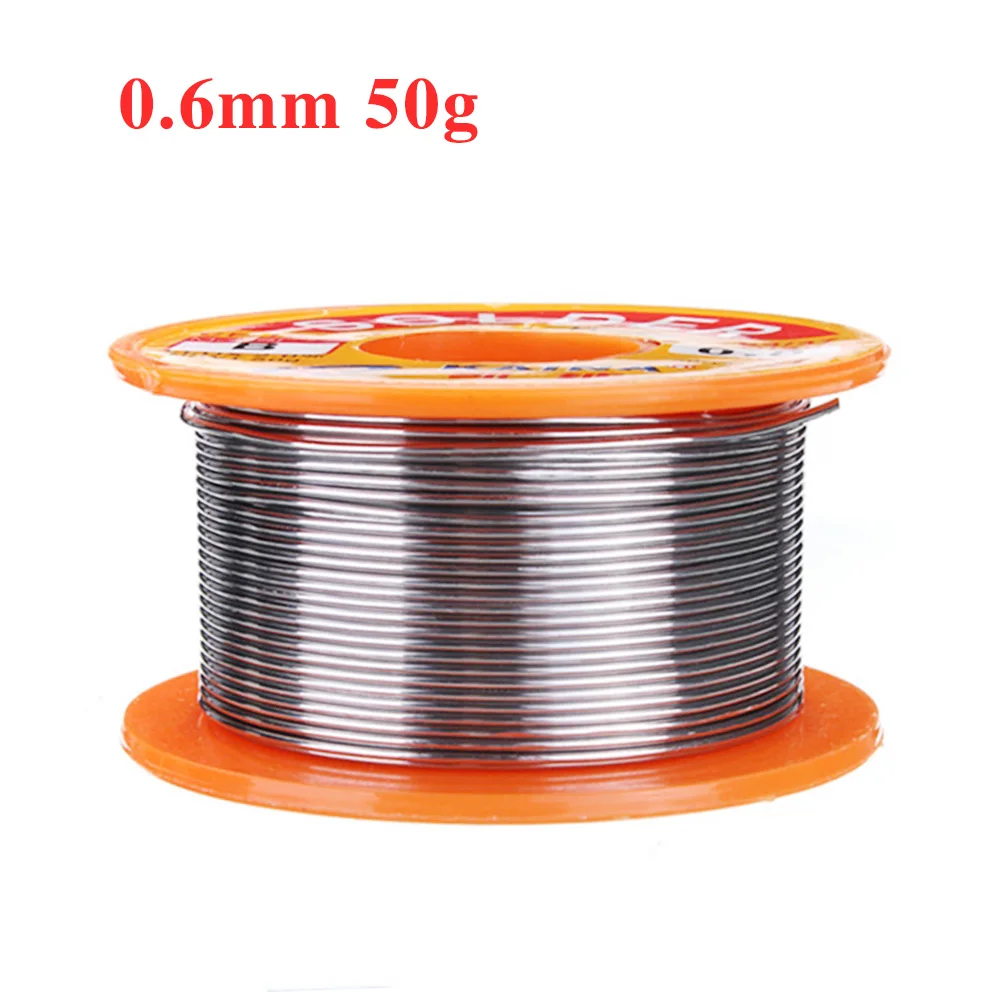Solder Wire 0.6mm SuperPDR 60 Вт Электрический паяльник Комплект с регулируемой температурой паяльник наконечник оловянный припой проволока для электрического паяльника - Цвет: Solder Wire 0.6mm