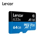 Карта памяти micro sd Lexar, класс 10, 633x1000x32 ГБ, 64 ГБ, 128 ГБ, 256 ГБ, 512 ГБ, для видео 1080p full-HD 3D и 4K