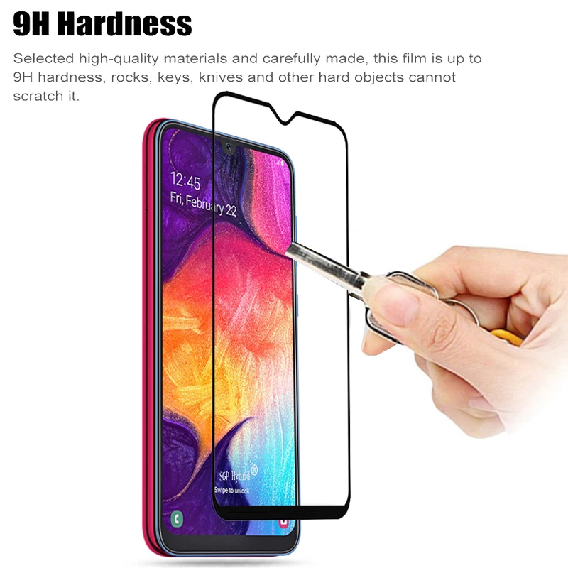 9H стекло на A50 для Samsung Galaxy SM A30 A40 A70 SamsungA A 50 40 30 70 A505 A505F SamsungA50 защитное закаленное