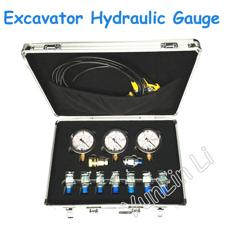 Гидравлический измеритель экскаватора с диагностической таблицей ящика для