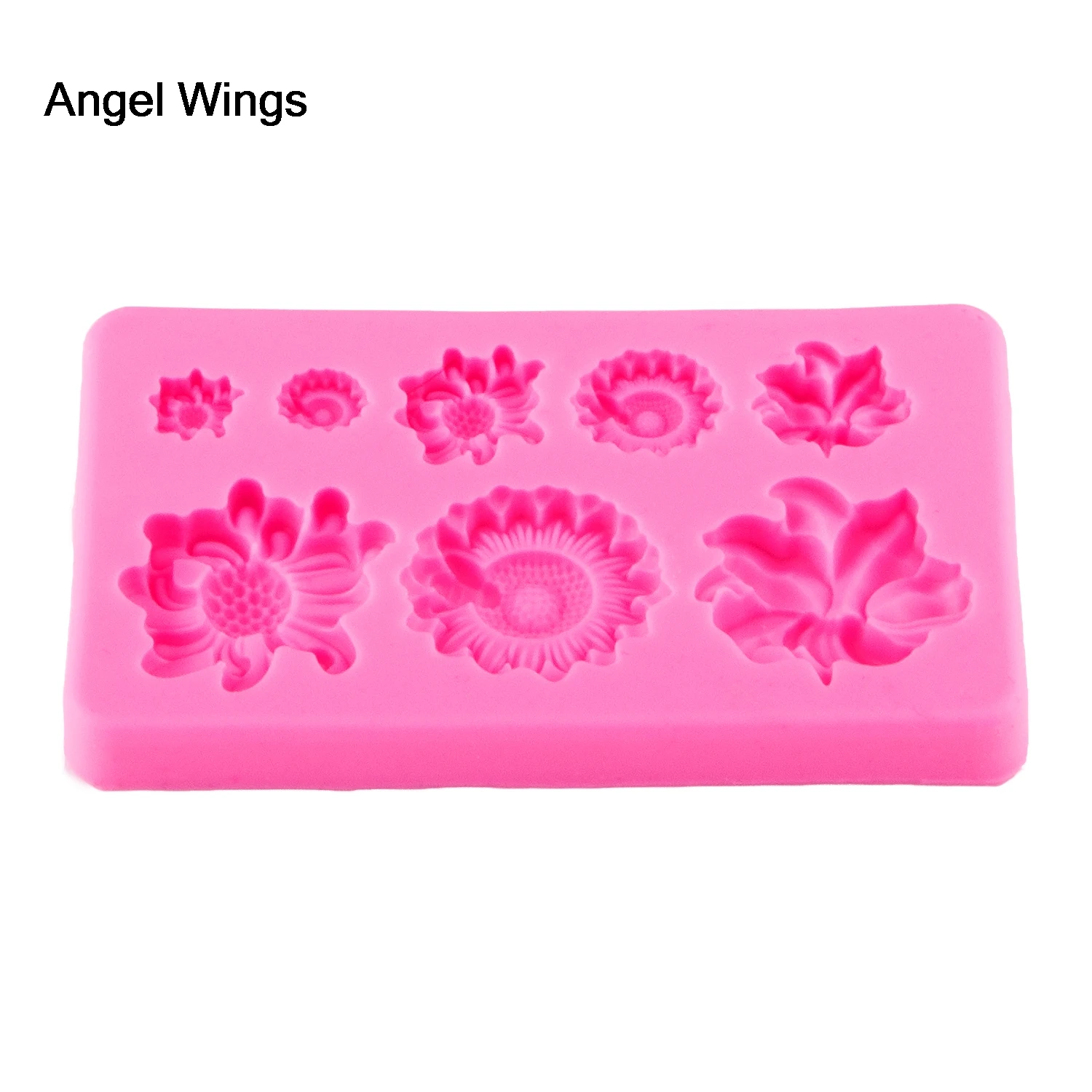 Пищевой 3D помадка торт обратная формовка силиконовая формочка в виде цветов