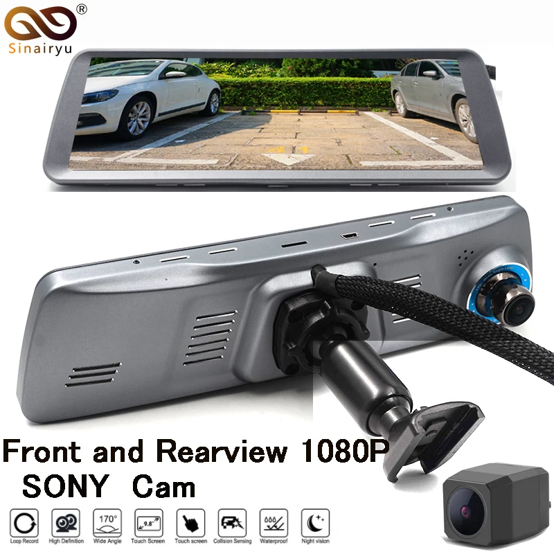 HD 9 88 &quotПолный сенсорный экран 1080 P Автомобильный dvr Dash камера полный крючок из