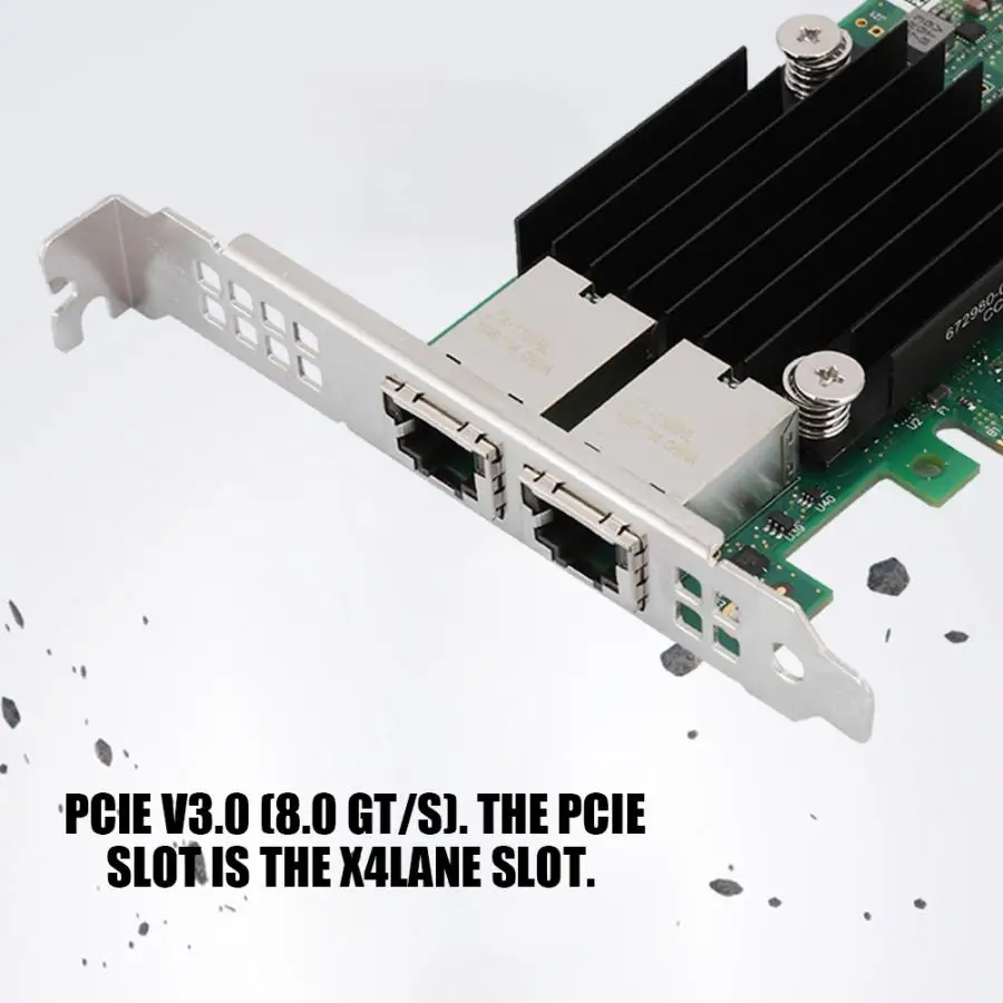 2 Порты и разъёмы Gigabit LAN карта сетевого адаптера сетевая для intel X550 T2 PCI E X4 10 Гбит/с