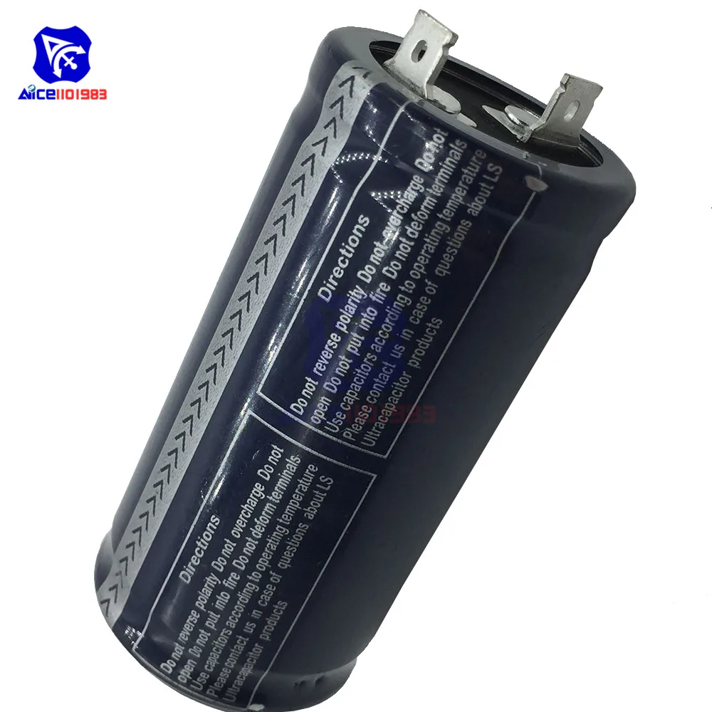 Ultracapacitor 2,8 В 600F 72*35 мм низкая ESR высокая частота супер фарад конденсатор 2.8V600F 72x35 мм для автомобиля Авто Электропитание
