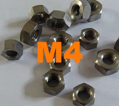 100 шт./лот M4 титановая гайка Ti Шестигранная GR2|hex nut|titanium nutnut nut |