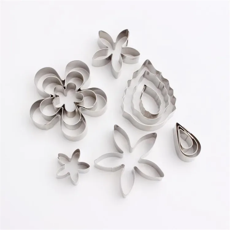 304 нержавеющая сталь цветок лепесток лист прессформы для резки тайская глина