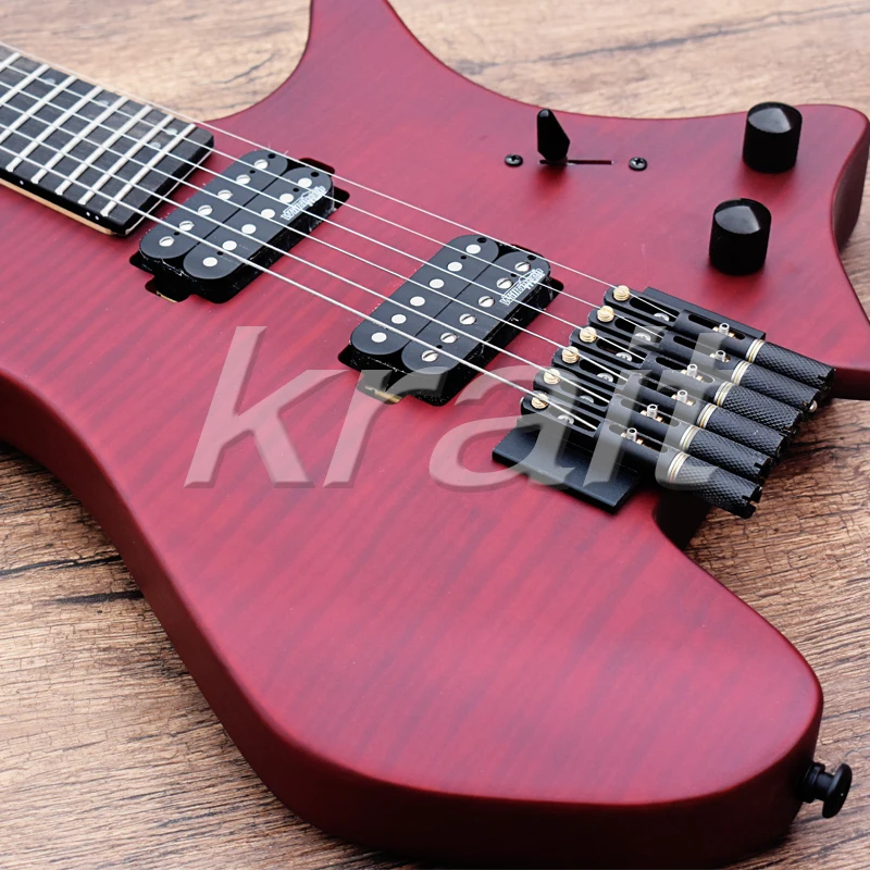 Krait fanned fret безголовая гитара strandberg электрогитара ольховое дерево клен шея Черное дерево fret матовая отделка