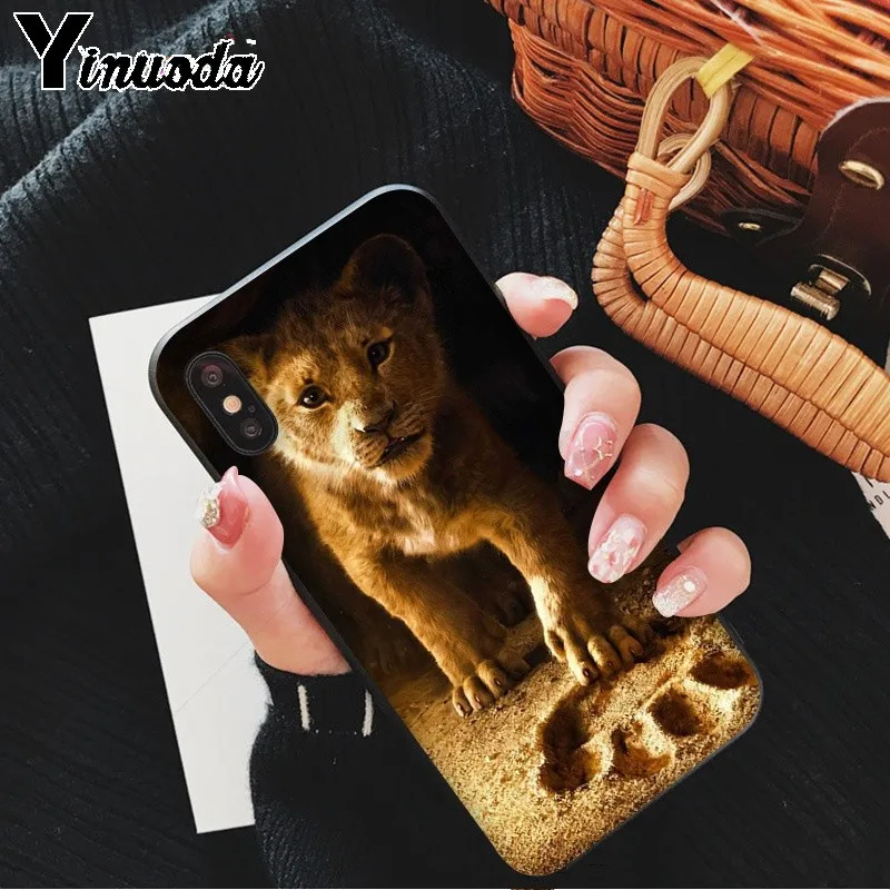 Yinuoda черный ТПУ мягкий резиновый чехол для телефона Apple iPhone 8 7 6 6S Plus X XS MAX 5 5S SE