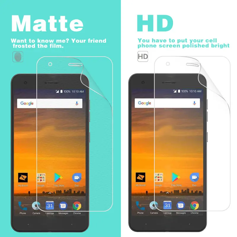 HD прозрачный глянцевый фильм для ZTE Blade Force 5 в матовой пленке анти отпечатков