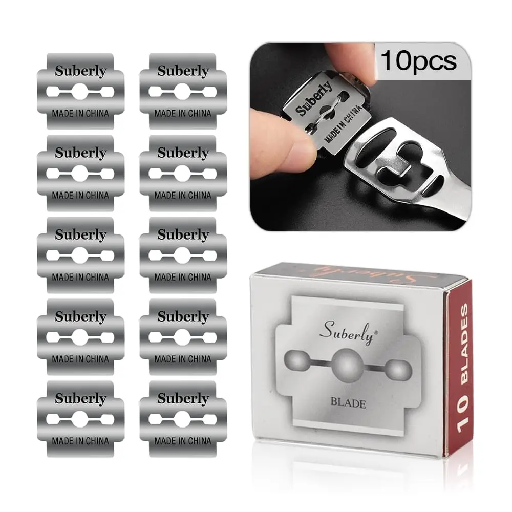 1box blade Ручная Шлифовальная Пилка Для ног Уход кукурузы инструмент для удаления кутикулы лезвие бритвы кожу ног гладкой и Педикюр мозолей Remover средство по уходу за 10 шт. лезвия для бритья - Цвет: 1box blade