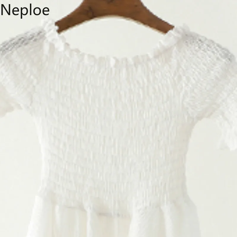 Neploe/Элегантное нарядное платье для женщин лето 2019 однотонный воротник-лодочка