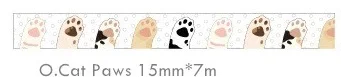 Cat Paws Harphia cat клейкие ленты DIY kitty Бумага васи клейкие ленты маскирующий, декоративный планировщик 15 мм* 10 м школьные принадлежности Инструменты для скрапбукинга - Цвет: Cat Paws