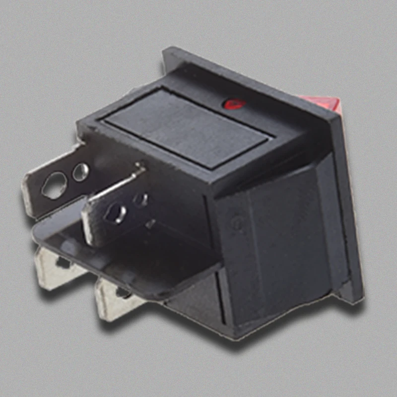 Red Light Illuminated 4 Pin DPST ON/OFF Snap in Rocker Switch 16A 20A 250V AC | Обустройство дома