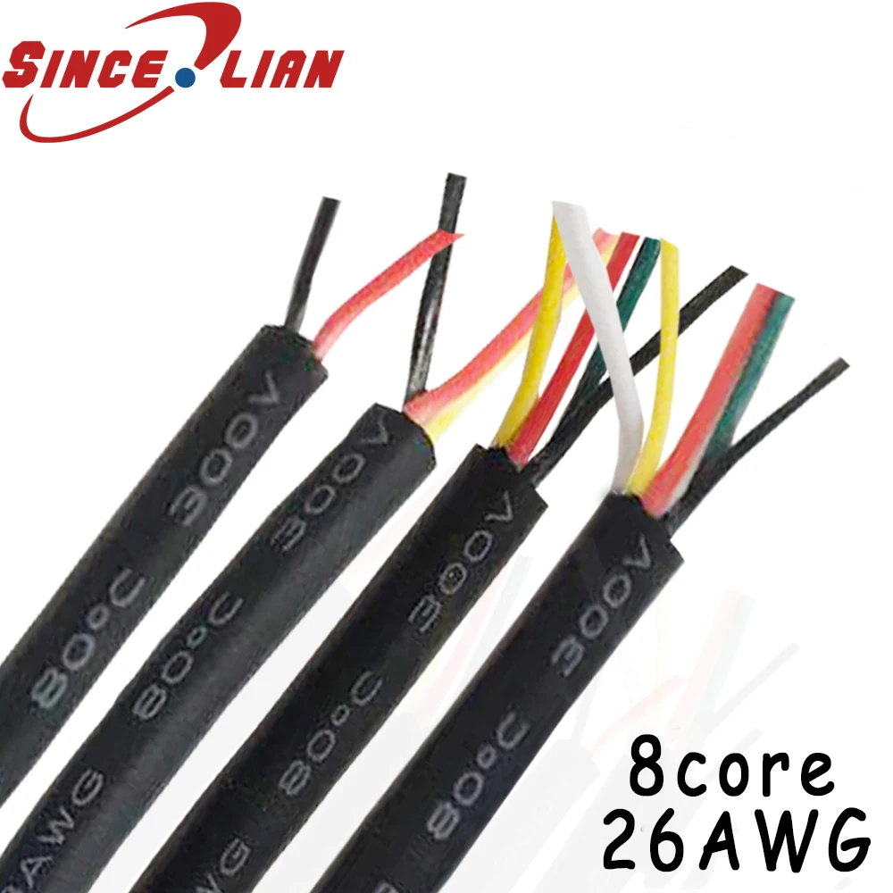 Многожильный кабель из луженой меди 30 м UL 2464 2C/3C/4C/5C/6C/7C/8Core 26AWG|Электрические
