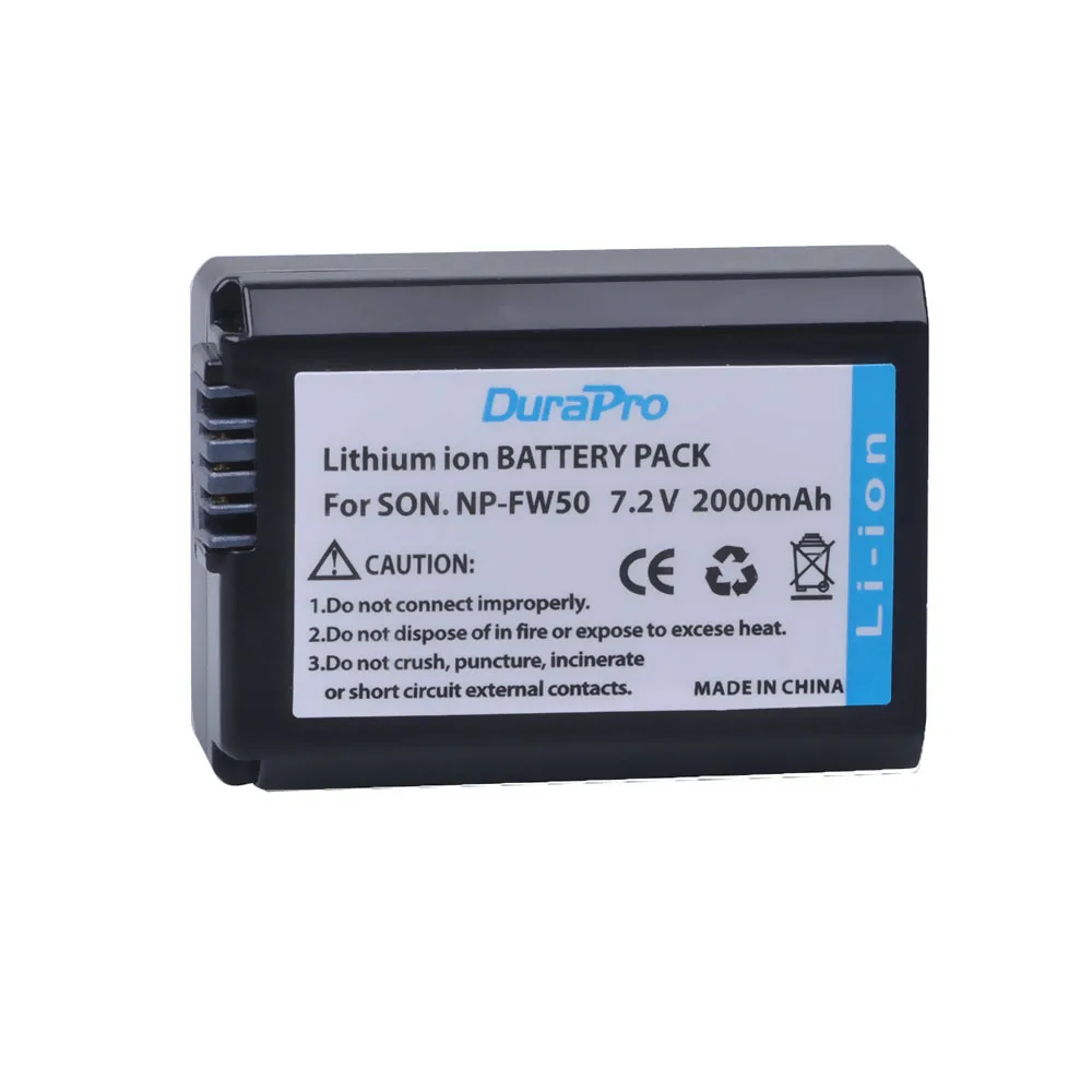 Аккумулятор DuraPro для Sony Alpha A33 A35 A37 A55|np fw50 battery|fw50 batterybattery for sony |