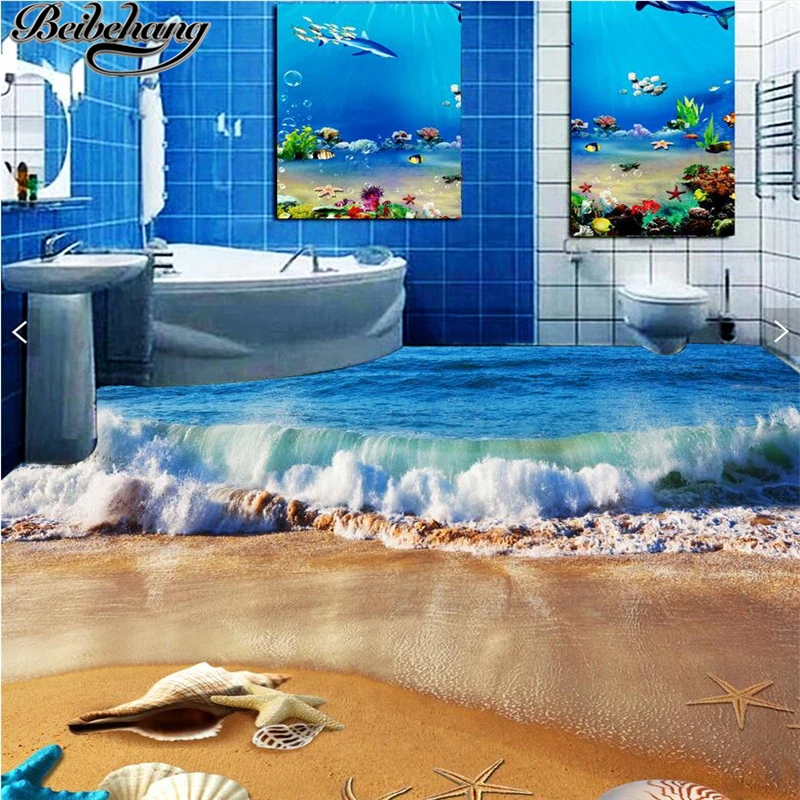 3d Волнистые обои для пляжа 3D спальни гостиной настенное украшение дома|wall papers home