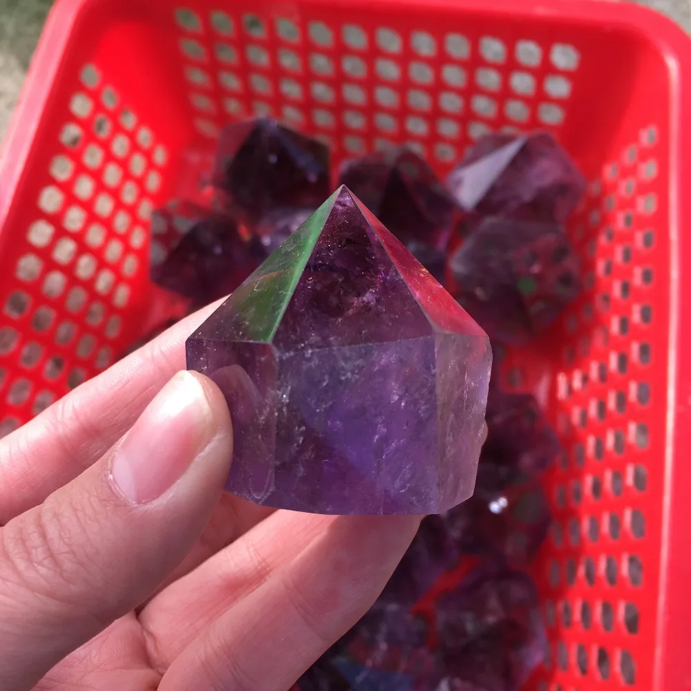 

TOP!!! 80g Rare Unique skeletal AMETHYST QUARTZ crystal point