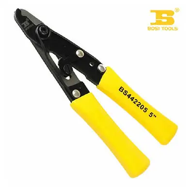 

125mm 5-Inch Mini Wire Stripper with Yellow PVC Coated Handle