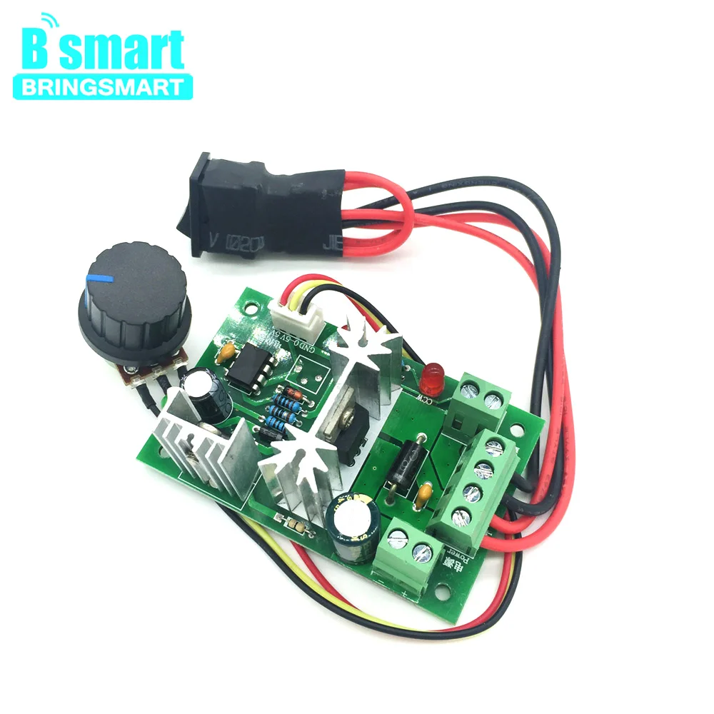 Bringsmart CCM6N PWN Скорость контроллер 12 вольтового источника электропитания постоянного тока 6A 6V Шестерни мотор контроллер 24V 30V положительный инверсии переключатель контроллер