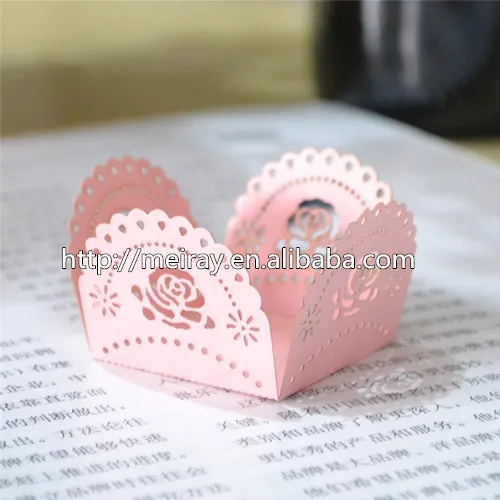 Милые красивые обертки для кексов лазерной резки мини фотообои свадебных