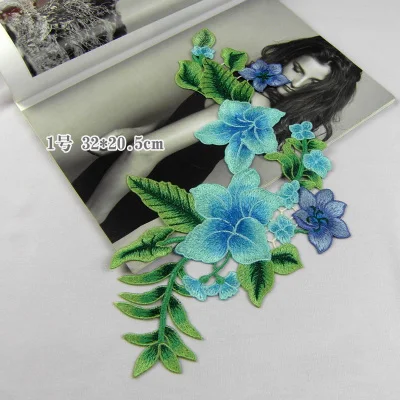 1 шт. новинка цветок сливы аппликация для одежды вышивка нашивка тканевая