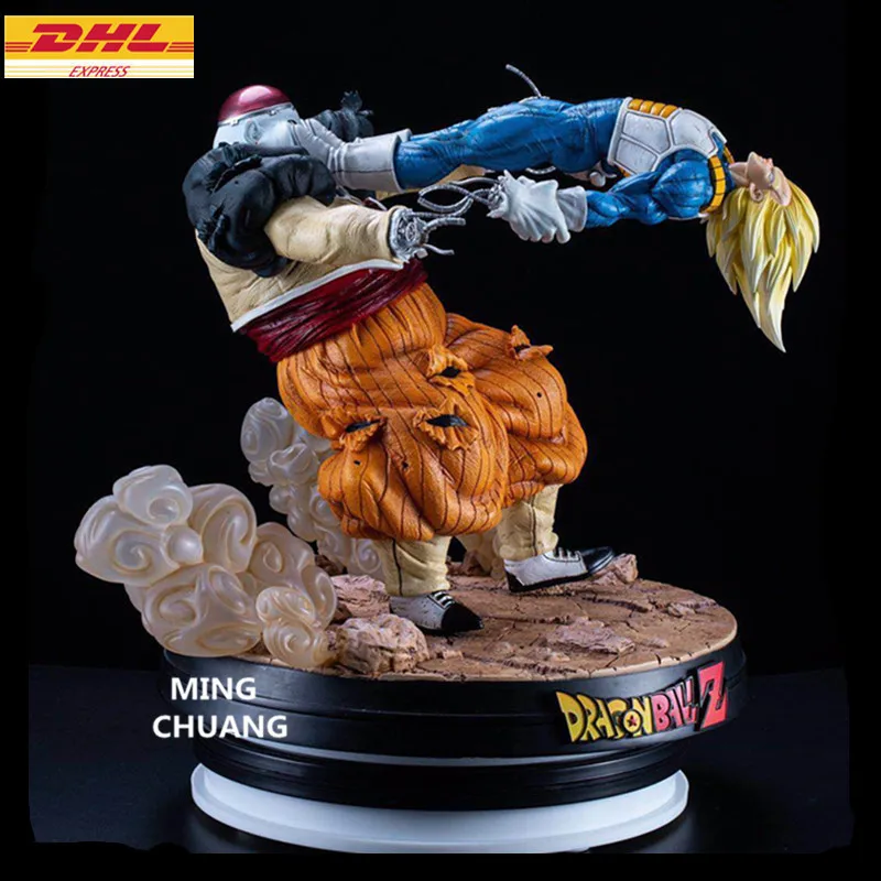 Синий 1" Статуя «Жемчуг дракона» бюст Super Saiyan vegeta полный Длина портрет Android 19 анимационная фигурка GK модель Ящик для игрушек 37 см Z1137 - Цвет: Синий