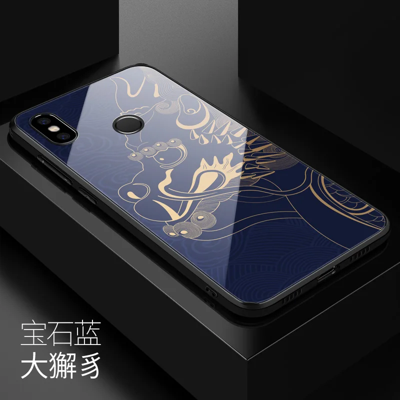 Для Xiaomi mi x 3 чехол с изображением дракона из закаленного стекла Aixuan взрывозащищенный чехол для Xiaomi mi x 3 mi x3 противоударный стеклянный чехол - Цвет: color 4
