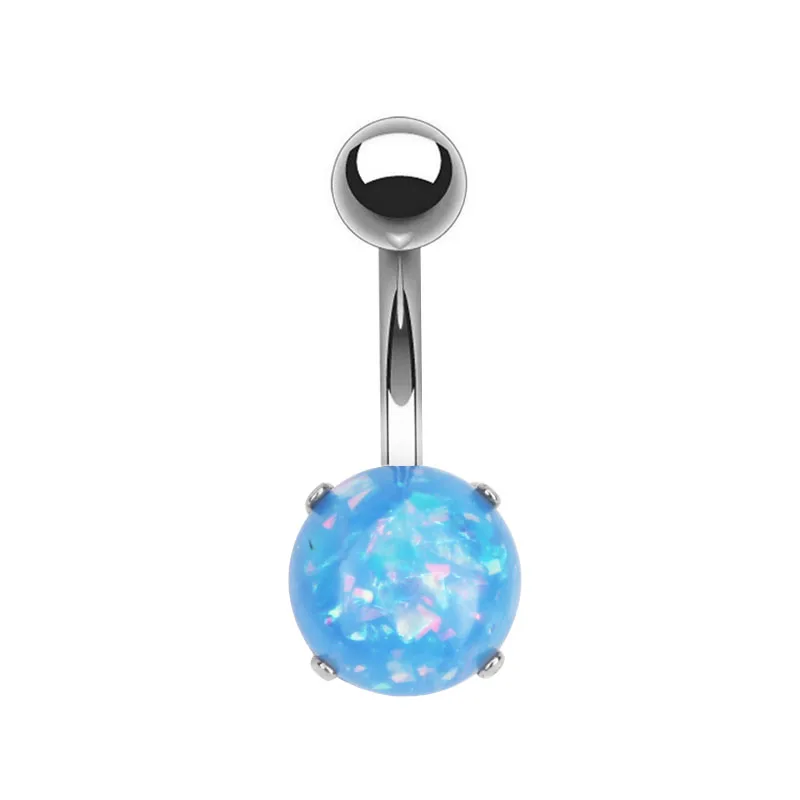 1 шт. кольцо для пупка с опалом и камнем|Украшения тела| |