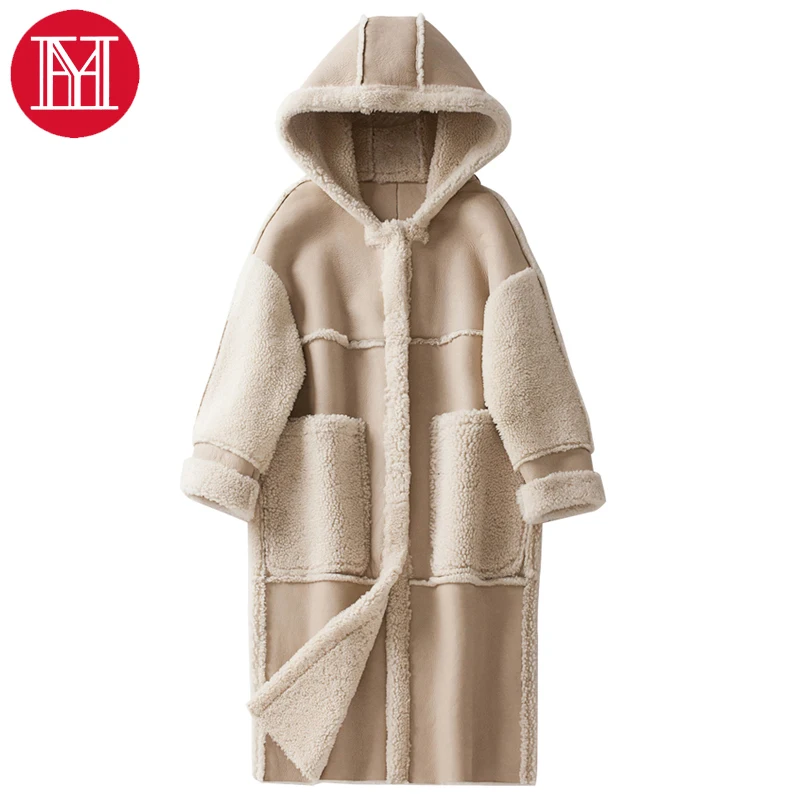 Новое поступление 2019 года роскошная зимняя куртка с отделкой из меха Мериносовой