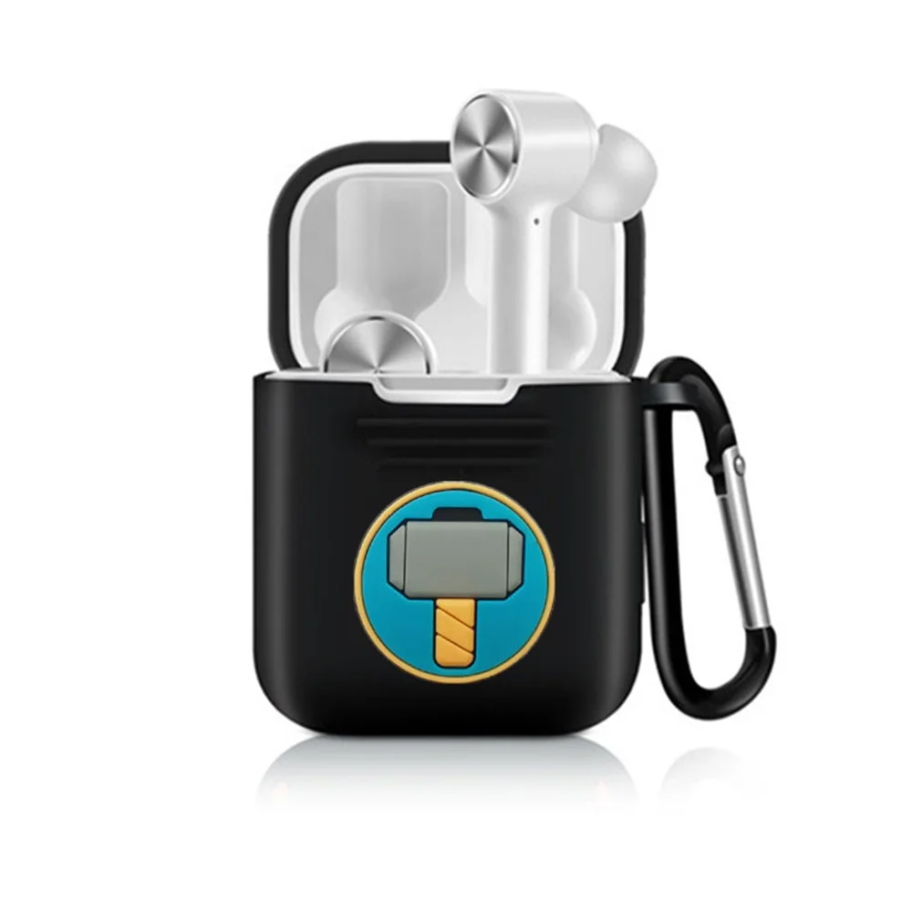 Для Airdots Pro силиконовый чехол ТПУ защитный чехол для Xiaomi Mi Air dots Pro TWS чехол Marvel Милая сумка для гарнитуры аксессуары